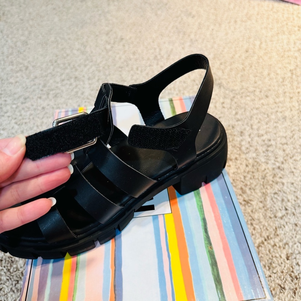 Mia Havien Girls Lugged Sole Strappy Slingback Sandals Size 6 - Picture 5 of 6